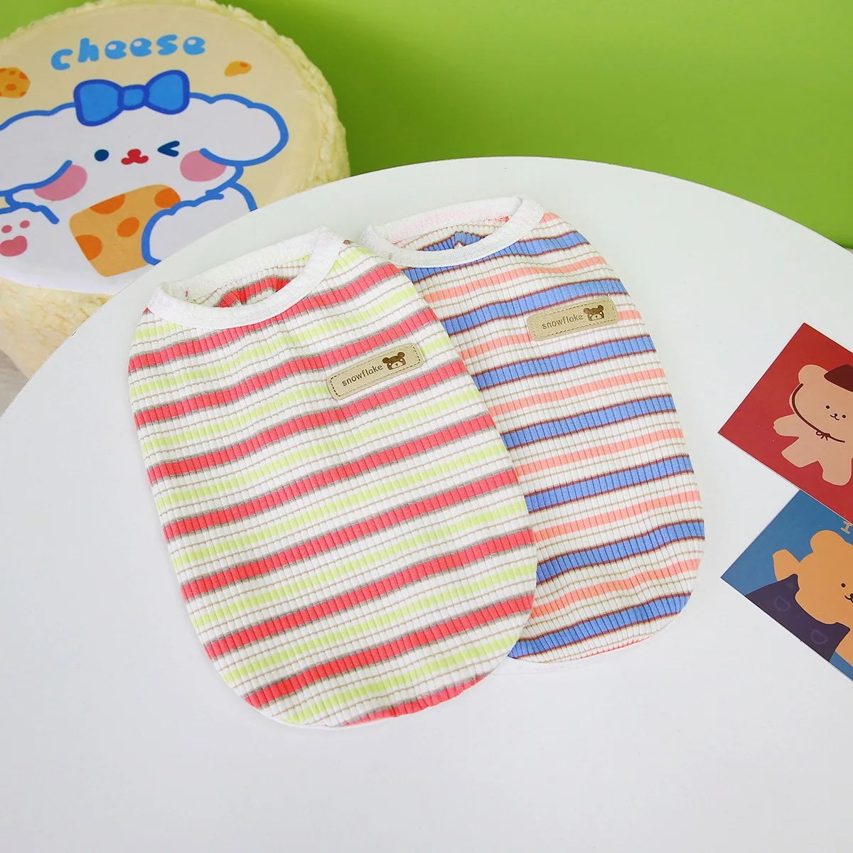 2023 Spring and Summer Pet Clothing Dog Clothing Pet Clothes Teddy Dog and Cat Clothes Wholesale Striped Undershirt Dog Vest
2023 Spring and Summer Pet Clothing Dog Clothing Pet Clothes Teddy Dog and Cat Clothes Wholesale Striped Undershirt Dog Vest