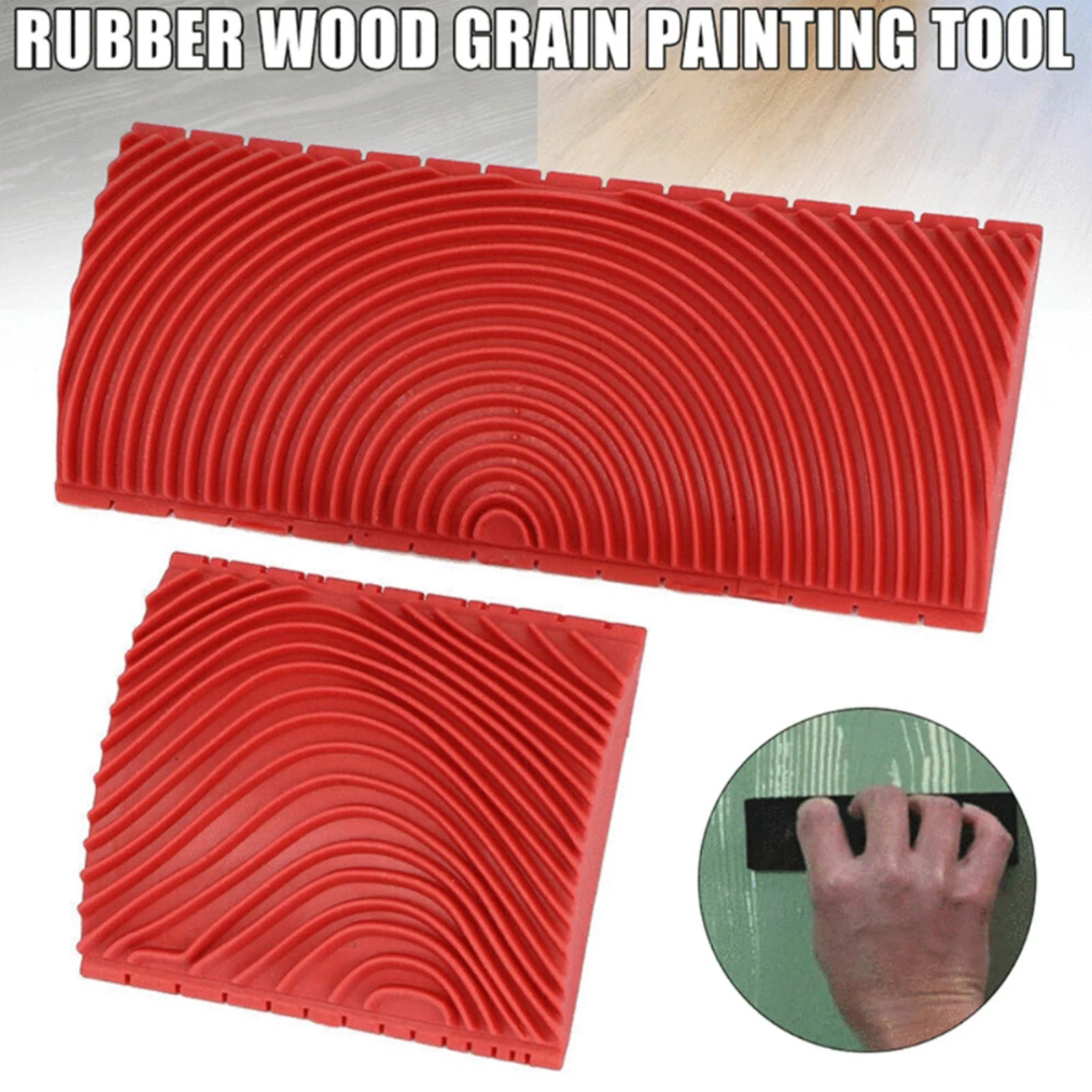 2Pcs/set Rubber Roller Brush Imitation Wood Graining Wall Painting Home Decoration Art Embossing DIY Brushing Painting Tools
2Pcs/set Rubber Roller Brush Imitation Wood Graining Wall Painting Home Decoration Art Embossing DIY Brushing Painting Tools