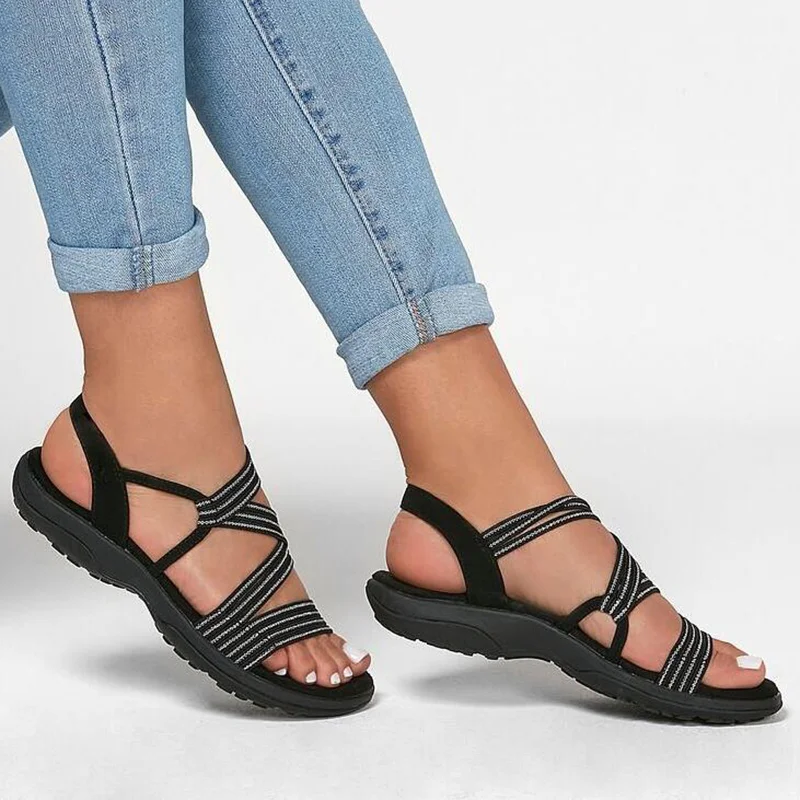 2022 Summer Sandals Women Shoes Comfort Soft Sole Flat Beach Shoes elastic fabric Casual Outdoor Beach Wedges Sandalias Mujer
2022 Summer Sandals Women Shoes Comfort Soft Sole Flat Beach Shoes elastic fabric Casual Outdoor Beach Wedges Sandalias Mujer