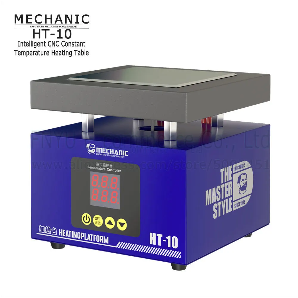 Нагревательный стол, умный термометр с ЧПУ, двойной цифровой дисплей для предварительного нагрева печатных плат 
Нагревательный стол, умный термометр с ЧПУ, двойной цифровой дисплей для предварительного нагрева печатных плат