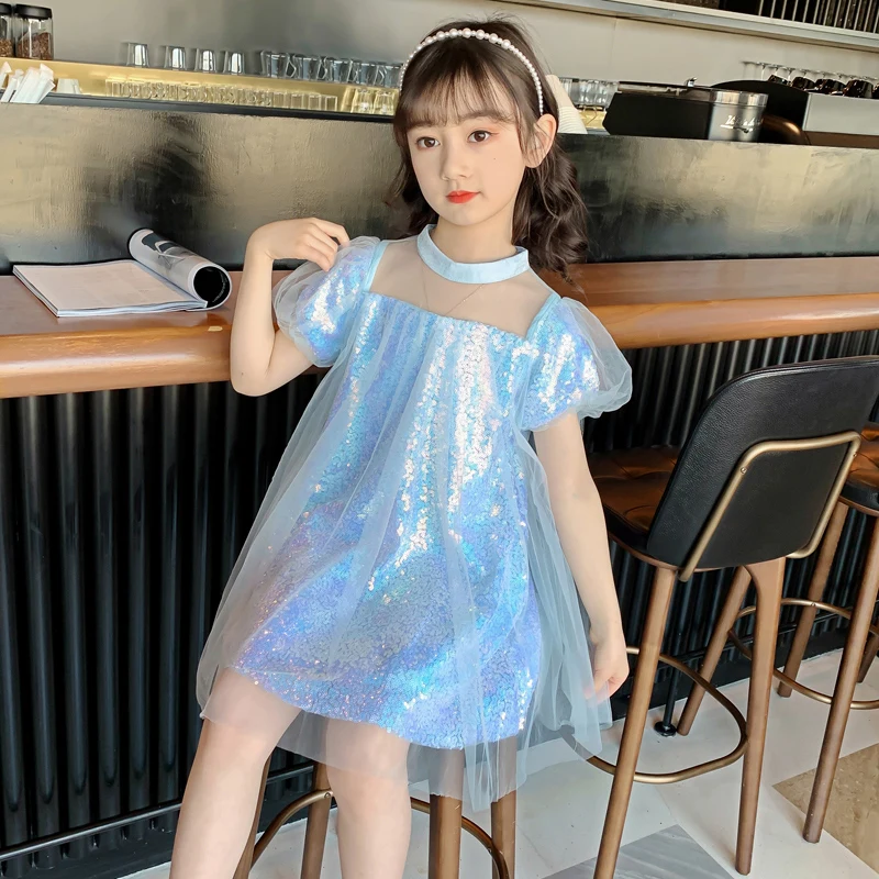 Mesh Princess Dress for Girls Round Neck 2022 Factory New Style Children's Dress Short Sleeve Puff Skirt Sequins Starlight Luxur
Mesh Princess Dress for Girls Round Neck 2022 Factory New Style Children's Dress Short Sleeve Puff Skirt Sequins Starlight Luxur