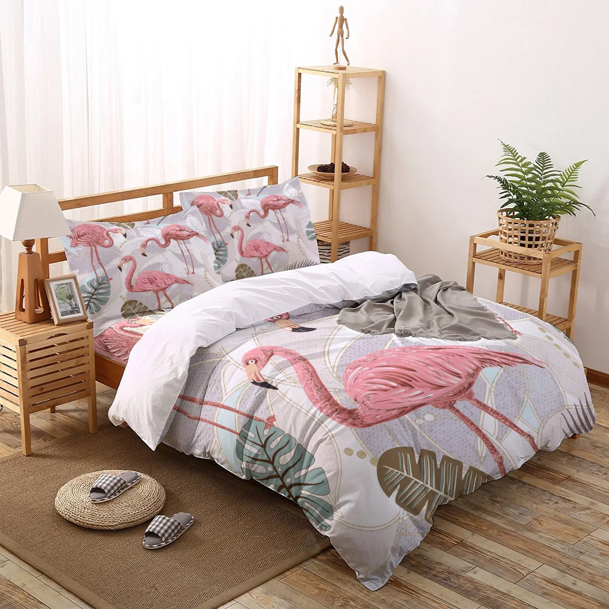 Flamingo Pink Nordic Style Comforter Bedding Sets Bed Linen Home Textile Pillowcase Twin Queen King Size Duvet Cover for Bed
Flamingo Pink Nordic Style Comforter Bedding Sets Bed Linen Home Textile Pillowcase Twin Queen King Size Duvet Cover for Bed