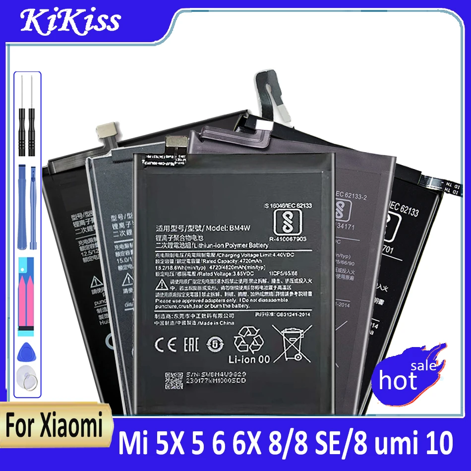 Battery For Xiaomi BM4N BM4H BM4F BP41 BM3M BM3L BM3F BM3J BM3D BM3E BM39 BN36 BM22 BN31 Mi 10 9 8 Pro 9Pro SE CC9 6 5 Bateria
Battery For Xiaomi BM4N BM4H BM4F BP41 BM3M BM3L BM3F BM3J BM3D BM3E BM39 BN36 BM22 BN31 Mi 10 9 8 Pro 9Pro SE CC9 6 5 Bateria