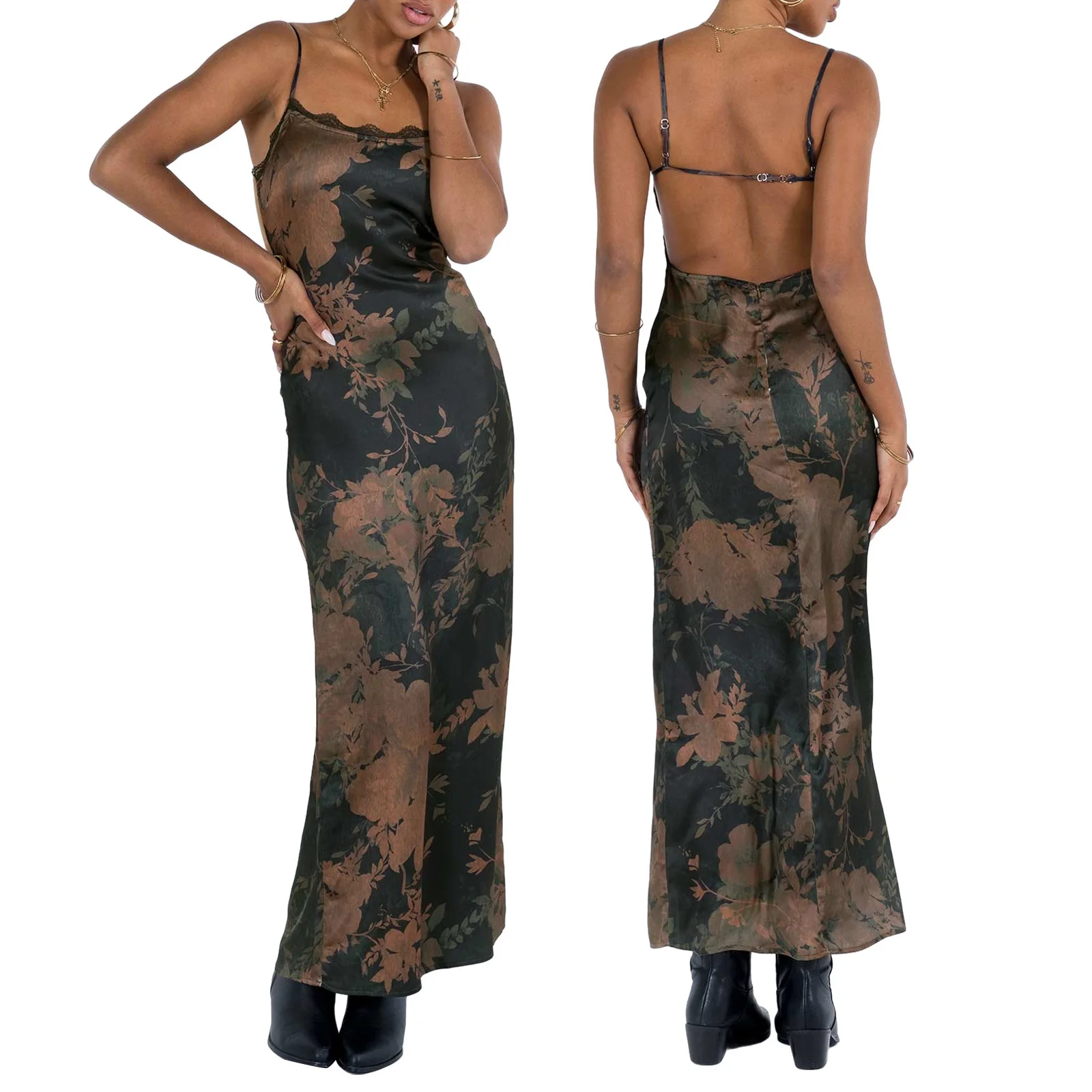 HEZIOWYUN Women's Vintage Retro Bodycon Lace Long Dress Sexy Sleeveless Backless Spaghetti Strap Evening Party Straight Dresses
HEZIOWYUN Women's Vintage Retro Bodycon Lace Long Dress Sexy Sleeveless Backless Spaghetti Strap Evening Party Straight Dresses