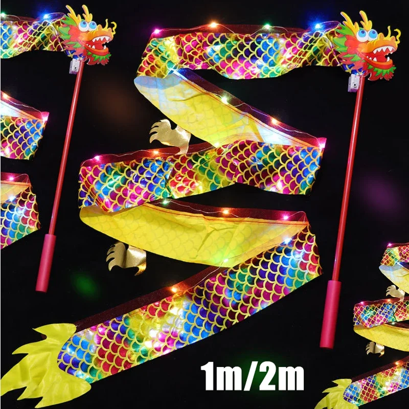 New 1/2m Luminous Dragon Ribbon Dance Dragon Ribbon Children's Dragon Lantern Performance Props Luminous Toy Dance Gymnastics
New 1/2m Luminous Dragon Ribbon Dance Dragon Ribbon Children's Dragon Lantern Performance Props Luminous Toy Dance Gymnastics