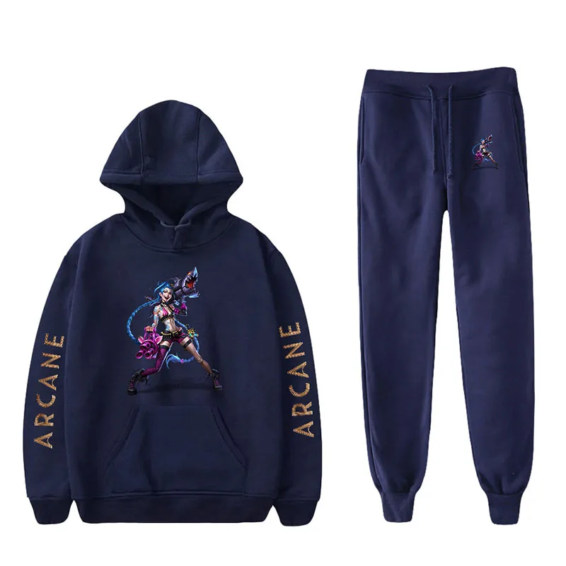 Arcane Jinx Game LOL Cosplay Hoodie Harajuku Style Hip-hop Sweatshirt Casual Zipper Jacket Top Man Woman Two Piece Set 3D Print
Arcane Jinx Game LOL Cosplay Hoodie Harajuku Style Hip-hop Sweatshirt Casual Zipper Jacket Top Man Woman Two Piece Set 3D Print
