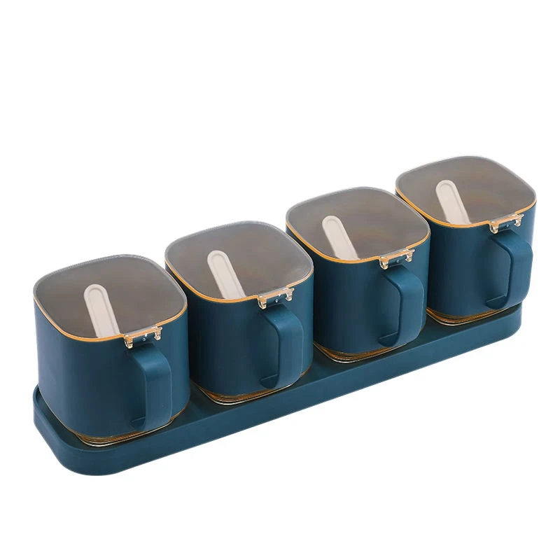 4 in 1 Spices Box Pepper Spice Shaker Kitchen Organizer Spices Seasoning Jar Set with Spoon Kitchen Tool (Dark Green)
4 in 1 Spices Box Pepper Spice Shaker Kitchen Organizer Spices Seasoning Jar Set with Spoon Kitchen Tool (Dark Green)