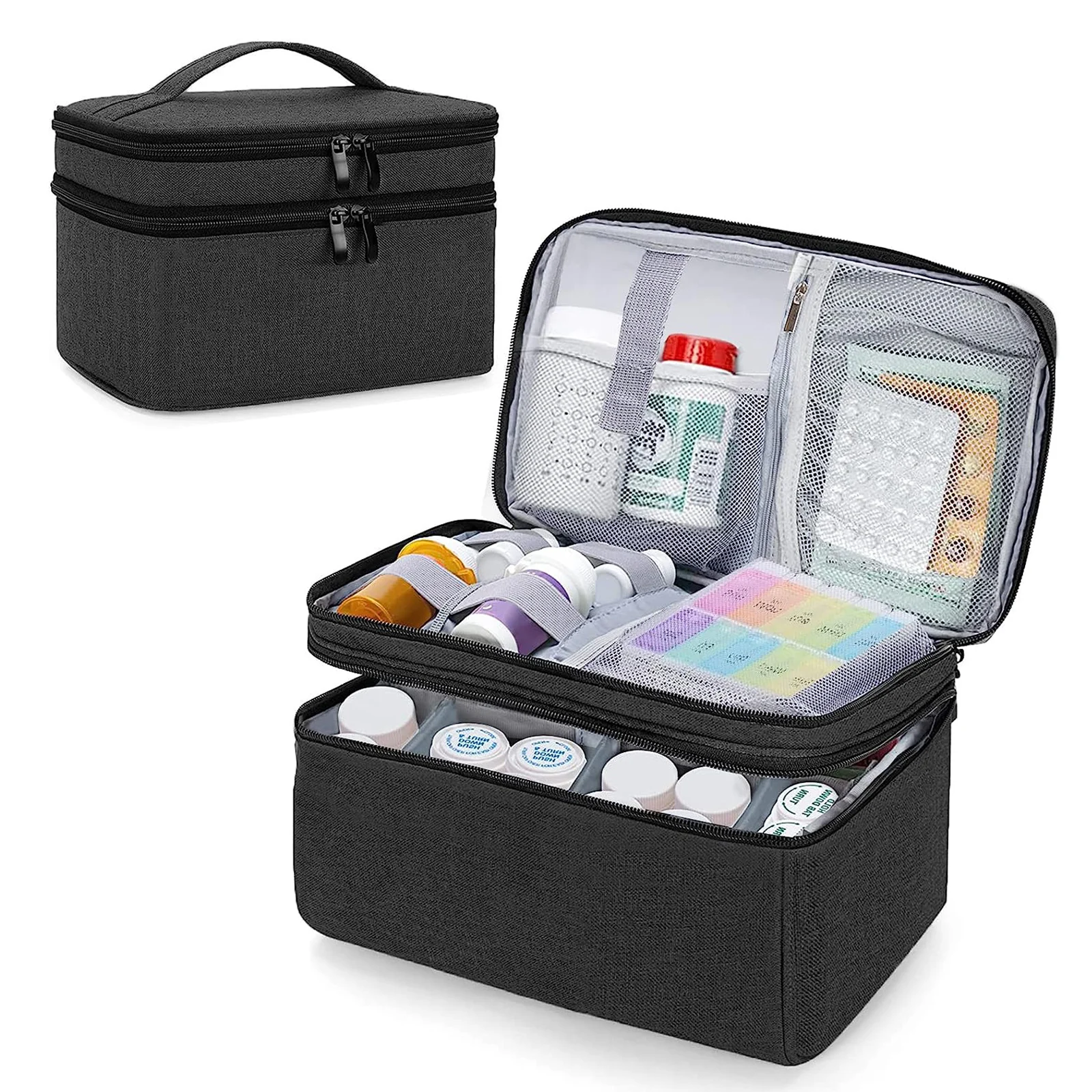 First-Aid Kits Storage Bag Camping Road Trips Double-Layer Durable Easy Access Oxford Travel-Friendly Medicine
First-Aid Kits Storage Bag Camping Road Trips Double-Layer Durable Easy Access Oxford Travel-Friendly Medicine