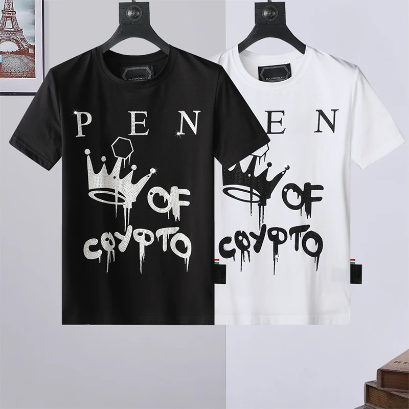 Fashion brand Plein brand men's round neck T-shirt aggressive personality high quality PP hot drill split skull men's T-shirt
Fashion brand Plein brand men's round neck T-shirt aggressive personality high quality PP hot drill split skull men's T-shirt