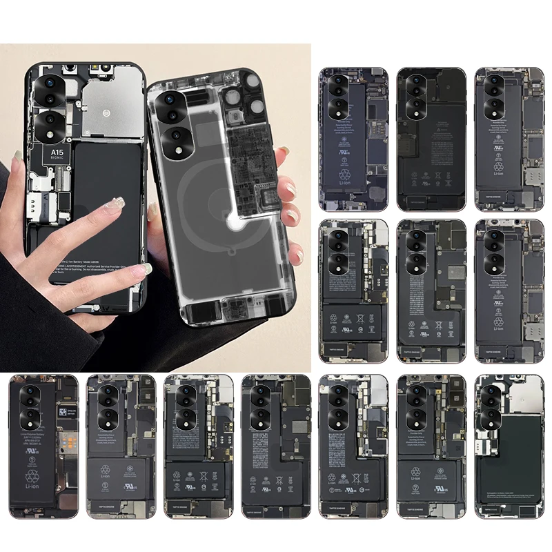 Phone Case for Huawei Honor X9 X8 X7 X6 70 50 60 Pro 10X 20 Lite 8A 8S 8X 9X 9A 9S 10i Inside motherboard Circuit board Funda
Phone Case for Huawei Honor X9 X8 X7 X6 70 50 60 Pro 10X 20 Lite 8A 8S 8X 9X 9A 9S 10i Inside motherboard Circuit board Funda