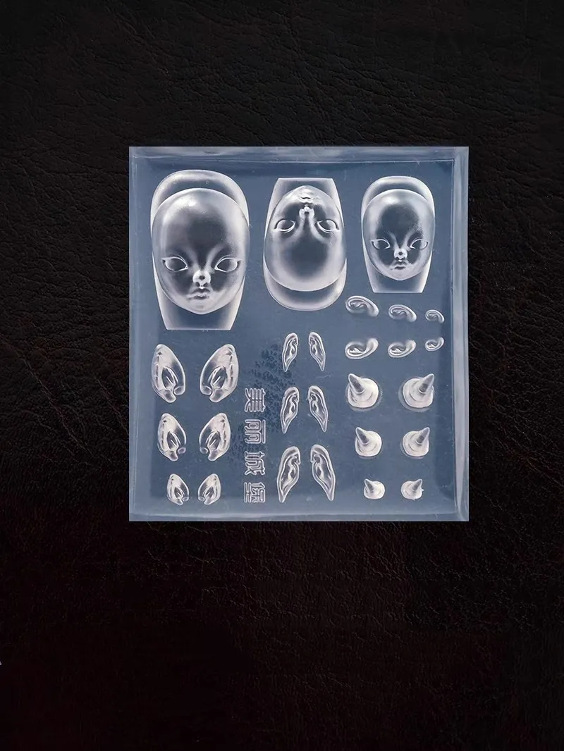 1pc Face Ears Eyes 3D Acrylic Nail Mold Nail Art Decorations DIY Design Silicone Nail Art Templates Nails Mold
1pc Face Ears Eyes 3D Acrylic Nail Mold Nail Art Decorations DIY Design Silicone Nail Art Templates Nails Mold