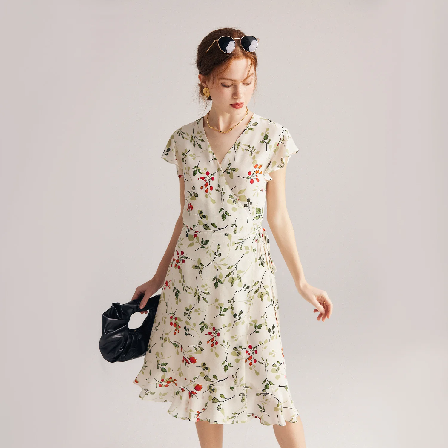 6A Real Natural 100% Mulberry Silk Dresses Female Women Short Sleeve closed Waist Dresses French Floral Crepe De Chine Skirt
6A Real Natural 100% Mulberry Silk Dresses Female Women Short Sleeve closed Waist Dresses French Floral Crepe De Chine Skirt