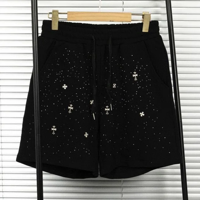 y2k Fashion Black 2023 Summer Diamond Cotton Tide Brand Loose Casual Couple Shorts 
y2k Fashion Black 2023 Summer Diamond Cotton Tide Brand Loose Casual Couple Shorts