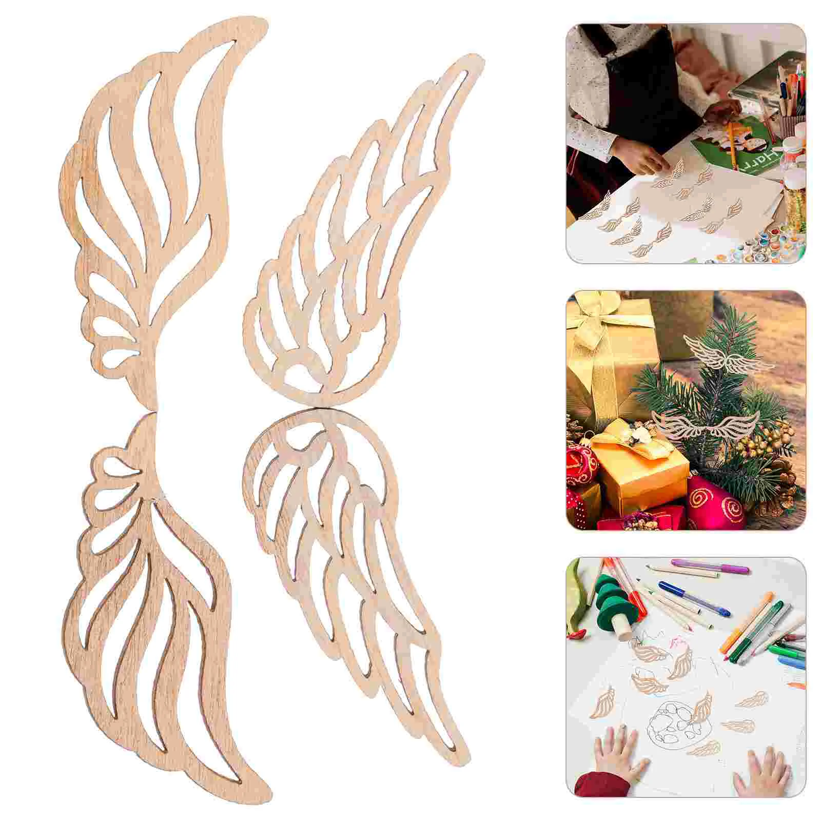 Angel Wings Cutouts Wood Piece Rustic Wedding Decorations Christmas Pendant Ornaments
Angel Wings Cutouts Wood Piece Rustic Wedding Decorations Christmas Pendant Ornaments