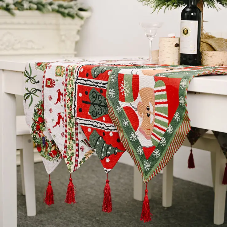New Christmas Decorative Articles Knitted Cloth Table Flag Creative Christmas Table Cloth Table Decoration Home Holiday Dress
New Christmas Decorative Articles Knitted Cloth Table Flag Creative Christmas Table Cloth Table Decoration Home Holiday Dress