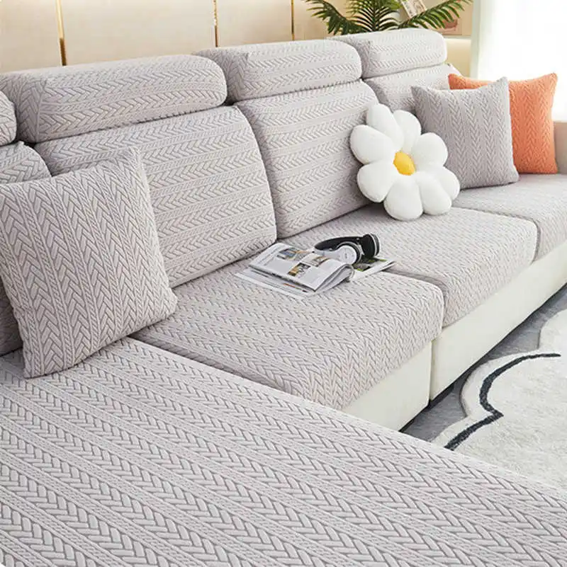 

Sofa Seat Cushion Cover Furniture Protector for Pets Kids Stretch Washable Removable Slipcover Chaise Lounge Couch Covers