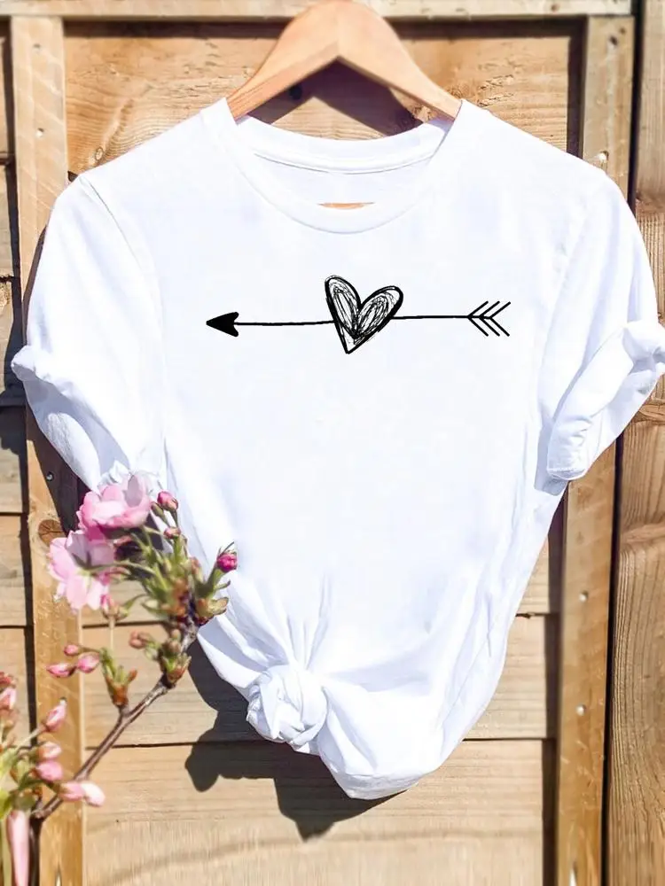 Arrow Trend Love Style 90s Fashion Print T-shirts Women Cartoon Shirt Stylish Short Sleeve Graphic T Top Female Tee T-Shirt
Arrow Trend Love Style 90s Fashion Print T-shirts Women Cartoon Shirt Stylish Short Sleeve Graphic T Top Female Tee T-Shirt