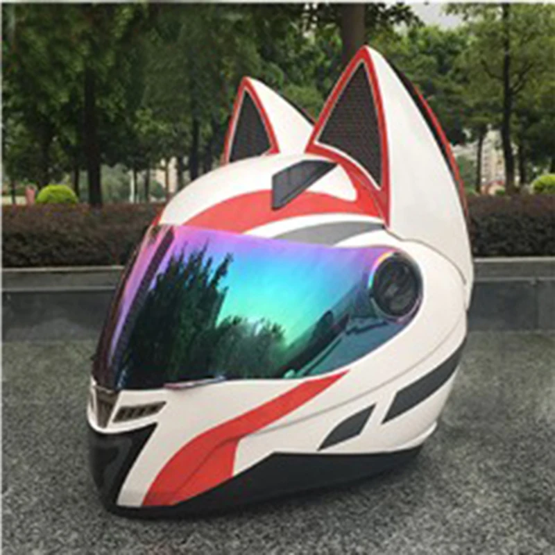 2019 Lovely cat ears Motorcycle helmet Black helmet racing Antifog personality design full face helmet capacete casco helmet
2019 Lovely cat ears Motorcycle helmet Black helmet racing Antifog personality design full face helmet capacete casco helmet