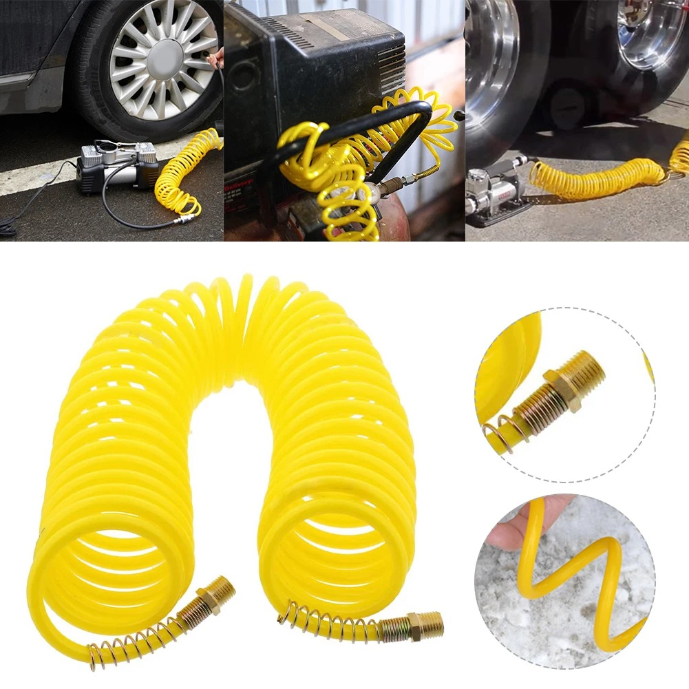 25Ft 1/4 Inch Recoil Air Hose With Male And Female Quick Coupler Re Coil Spring Ends 200PSI Pneumatic Compressor PE Hose
25Ft 1/4 Inch Recoil Air Hose With Male And Female Quick Coupler Re Coil Spring Ends 200PSI Pneumatic Compressor PE Hose