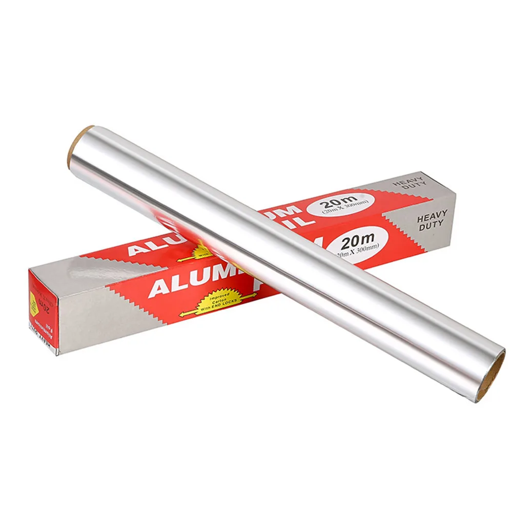 2PCS Tin Foil Wrap Aluminum Metal Tin Foil Paper Food Pack Cook Baking Barbecue Grill Supplies 30cmx20m High Quality
2PCS Tin Foil Wrap Aluminum Metal Tin Foil Paper Food Pack Cook Baking Barbecue Grill Supplies 30cmx20m High Quality