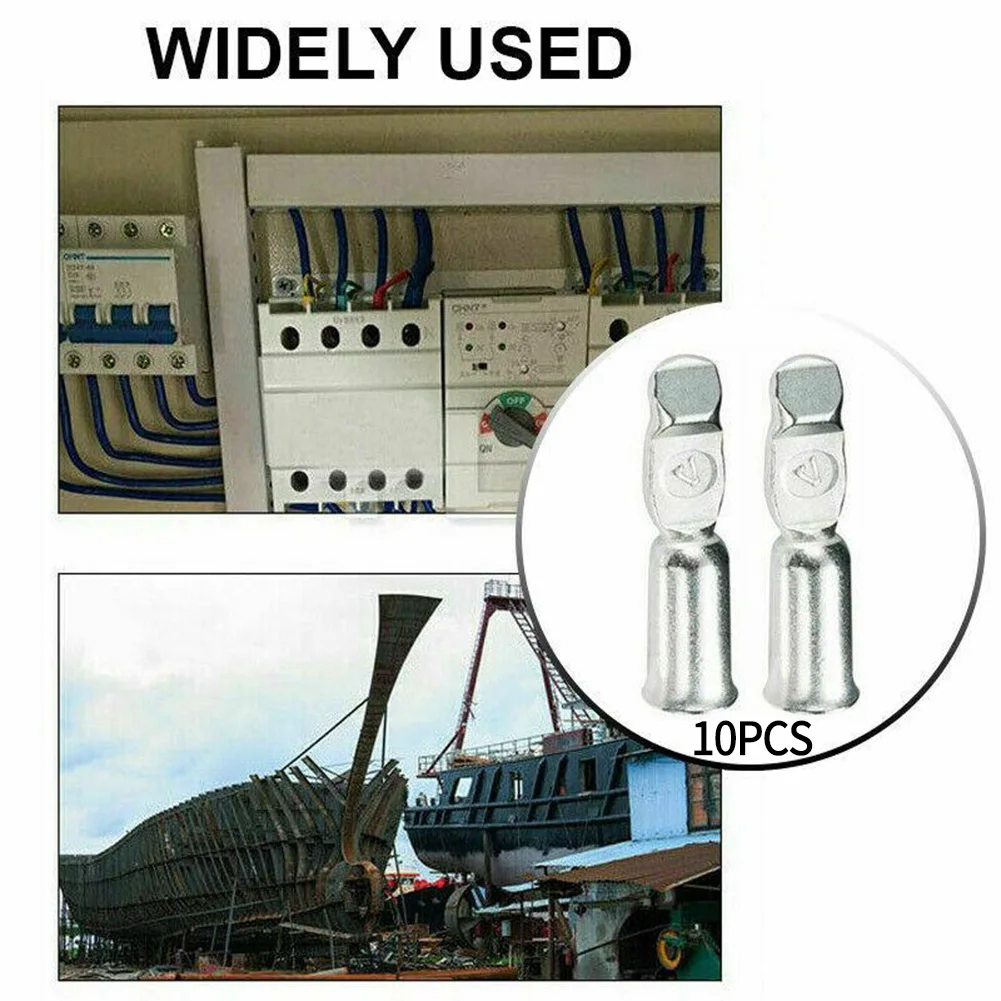 10PC Cable Terminal FOR Anderson Plug Contacts Pins Lugs Terminals For 50 Amp Connectors 12AWG For Klifts Battery Chargers Solar
10PC Cable Terminal FOR Anderson Plug Contacts Pins Lugs Terminals For 50 Amp Connectors 12AWG For Klifts Battery Chargers Solar