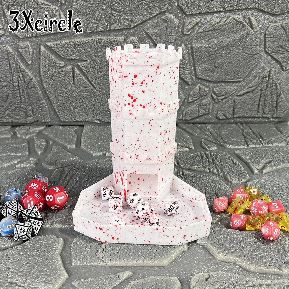 Bloody Castle Creative Dice Tower with Tray Collapsible Plastic Easy Dice Roller Box for RPG TRPG Board Game DIY Accsssories
Bloody Castle Creative Dice Tower with Tray Collapsible Plastic Easy Dice Roller Box for RPG TRPG Board Game DIY Accsssories