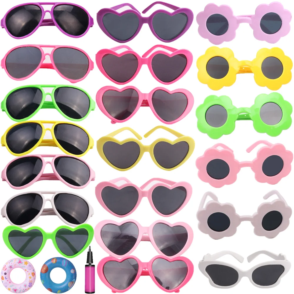Doll Sunglasses Glasses For 18-Inch American And 14-Inch 43Cm Newborn Baby Boys And Girls DIY Eye Toy Birthday Festival Gifts 
Doll Sunglasses Glasses For 18-Inch American And 14-Inch 43Cm Newborn Baby Boys And Girls DIY Eye Toy Birthday Festival Gifts