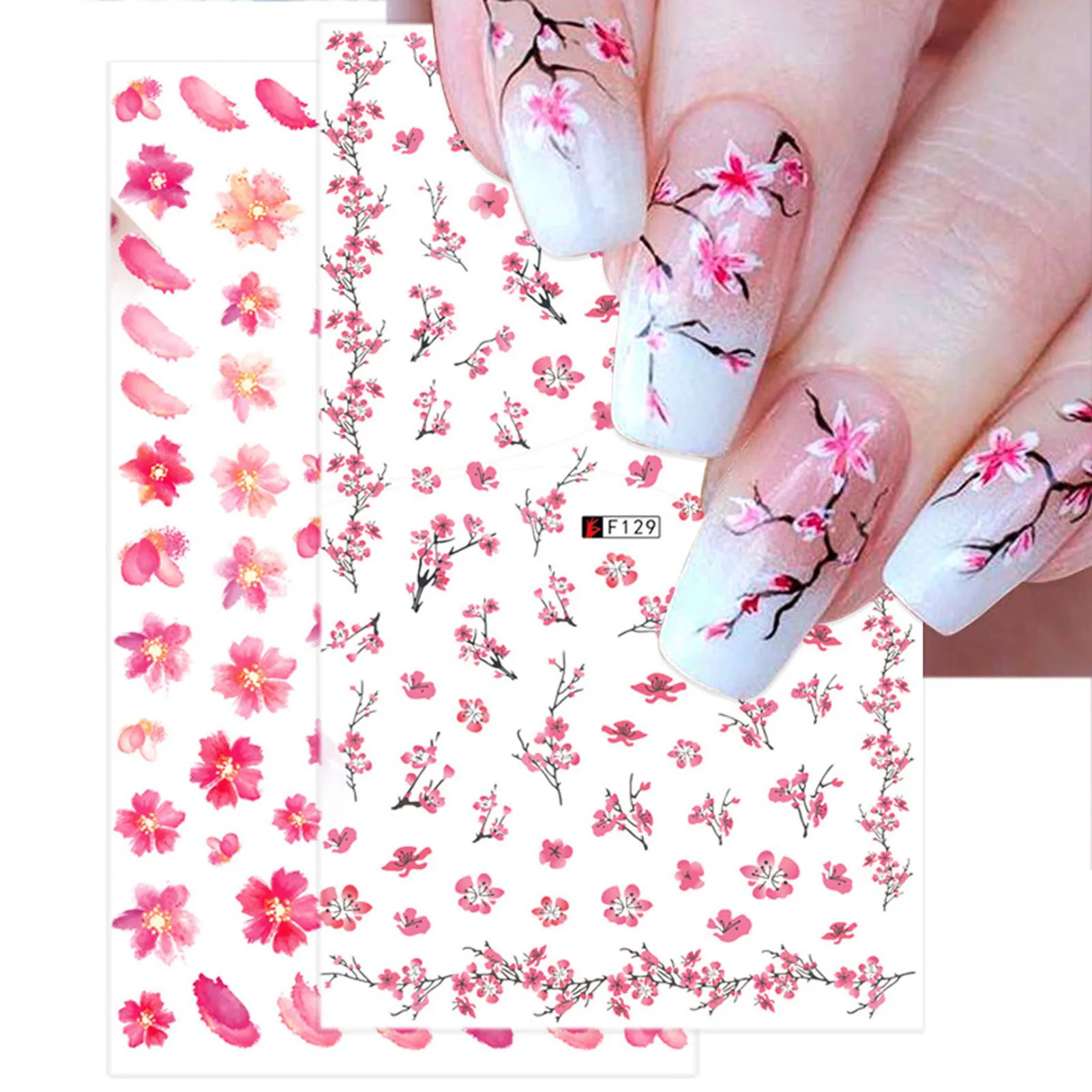 Nail Stickers Flowers Self Adhesive DIY Manicure Decoration for Woman Girl DIY Handmade Material 5PCS Colorful Nail Sticker EF
Nail Stickers Flowers Self Adhesive DIY Manicure Decoration for Woman Girl DIY Handmade Material 5PCS Colorful Nail Sticker EF
