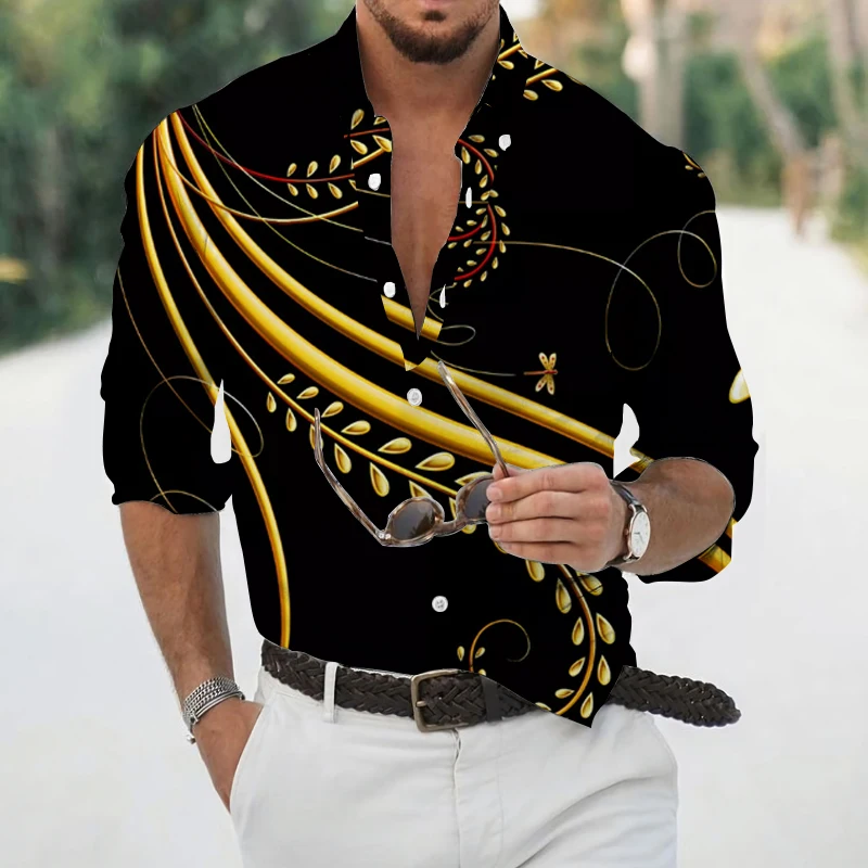 Luxury Fashion Gothic Shirt Men Casual Shirts Buttoned Metal Print Shirt Long Sleeve Tops Men's Clothing Hawaii Cardigan Blouses
Luxury Fashion Gothic Shirt Men Casual Shirts Buttoned Metal Print Shirt Long Sleeve Tops Men's Clothing Hawaii Cardigan Blouses