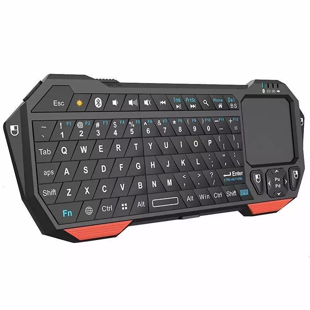 

SEENDA Mini BT Keyboard Wireless Portable Lightweight with Built-In Touchpad, Compatible with Apple TV PS4 Smartphones