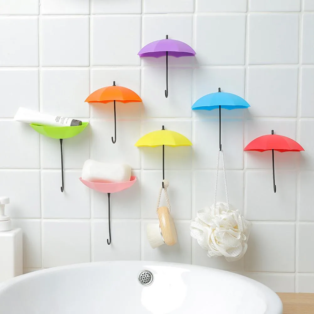 3PCS/Set Creative Umbrella Shape Wall Hook Key Hanger Holder Multi-Purpose Hooks Home Storage Tools Living Room Wall Decorations
3PCS/Set Creative Umbrella Shape Wall Hook Key Hanger Holder Multi-Purpose Hooks Home Storage Tools Living Room Wall Decorations