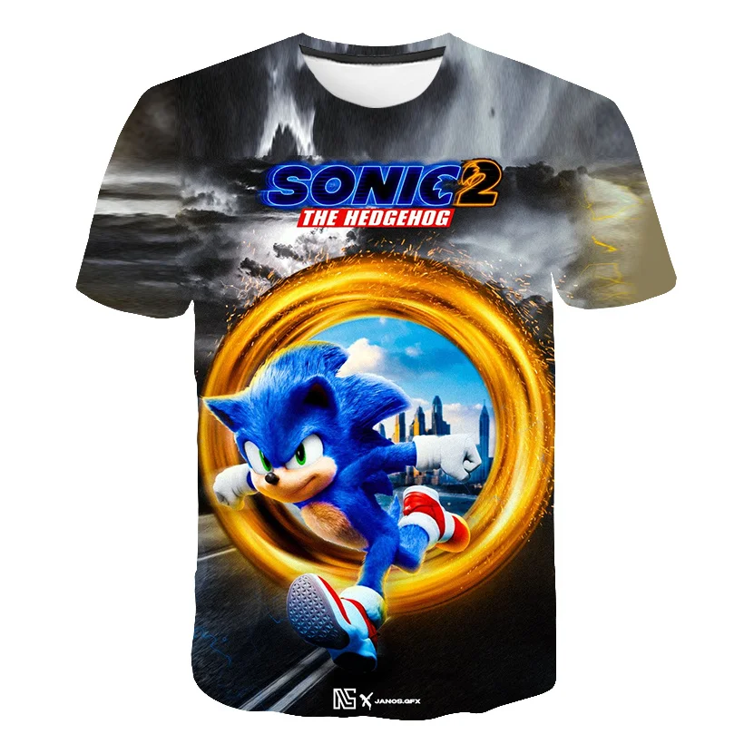 Футболка 2022 Sonic-идеальная летняя футболка для детей. Надеть и летать с Sonic