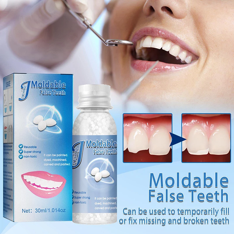 Denture Solid Glue Tooth Gap Repair Resin Granules Denture Adhesive Teeth Dentist False Teeth Solid Glue Tooth Care Moldable
Denture Solid Glue Tooth Gap Repair Resin Granules Denture Adhesive Teeth Dentist False Teeth Solid Glue Tooth Care Moldable