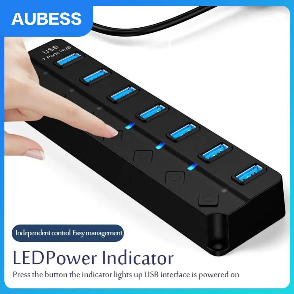7-port Usb3.0 7-port Hub Expansion Stable Usb Adapter Multifunction Docking Station 5gps Laptop Accessories Usb Multiport Hub
7-port Usb3.0 7-port Hub Expansion Stable Usb Adapter Multifunction Docking Station 5gps Laptop Accessories Usb Multiport Hub