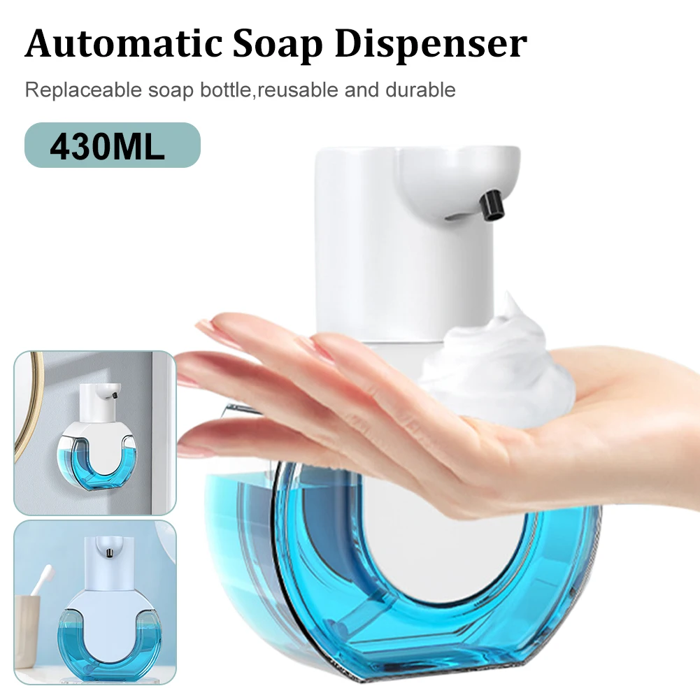 430ML Wall Mounted Automatic Soap Dispenser Touchless Hand Sanitizer Bottle Infrared Sensor Soap Dispenser Bathroom Accessories
430ML Wall Mounted Automatic Soap Dispenser Touchless Hand Sanitizer Bottle Infrared Sensor Soap Dispenser Bathroom Accessories