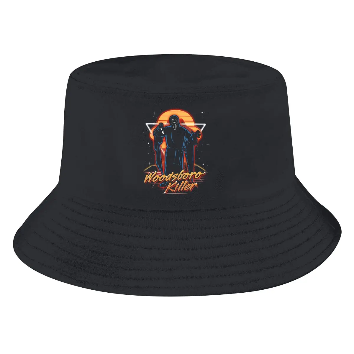 

Scream Movie Bucket Hat Retro Woodsboro Killer Men's Women's Fisherman Cap Hip Hop Beach Sun Fishing Hats