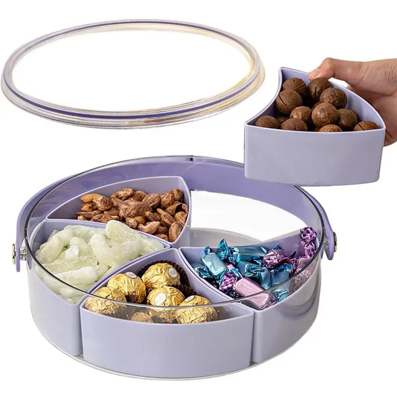 Veggie Tray With Lid Round Snack Sweet Tray Display Rack Multifunctional 5 Compartment Food Platter Nut Serving Container Decor
Veggie Tray With Lid Round Snack Sweet Tray Display Rack Multifunctional 5 Compartment Food Platter Nut Serving Container Decor