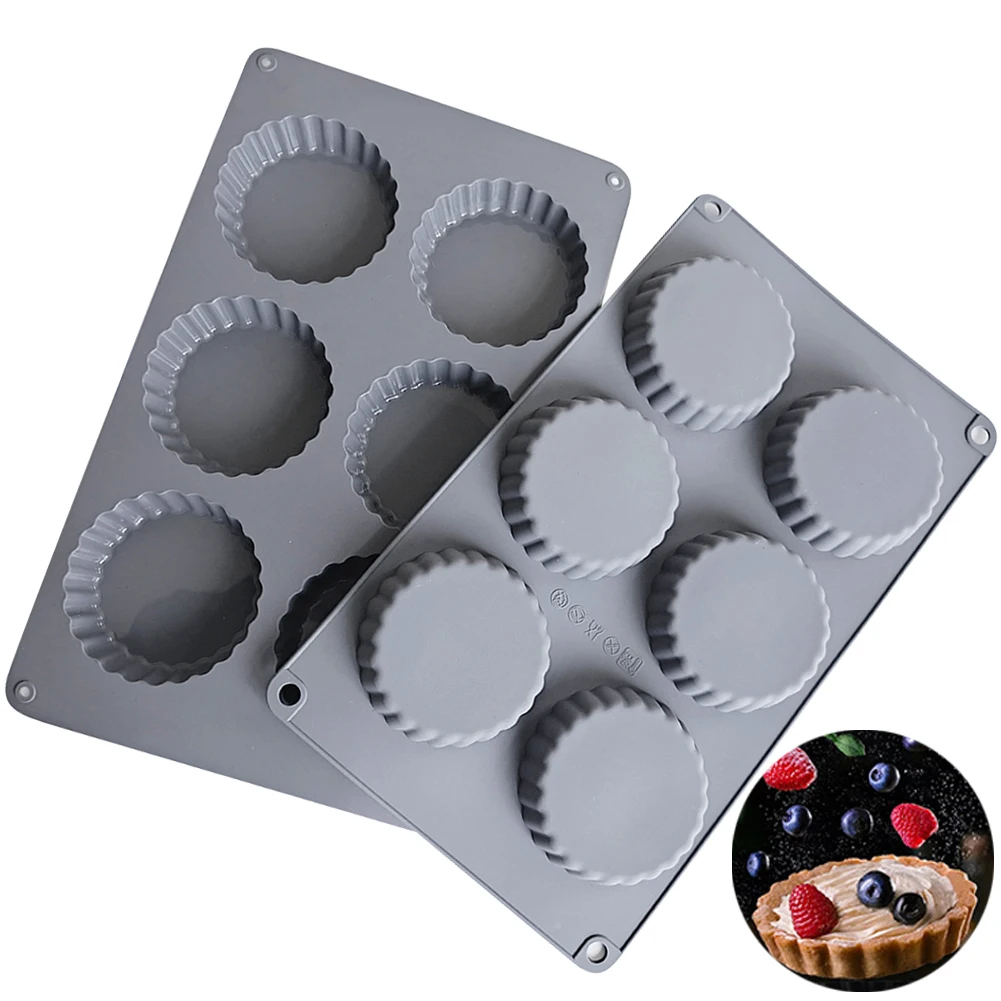 2Pcs Mini Lace Tower Round Fluted Tart Pans Silicone Mold for Muffin Top Pans Non-Sticker for Chocolate Candy Cookie Baking Pan
2Pcs Mini Lace Tower Round Fluted Tart Pans Silicone Mold for Muffin Top Pans Non-Sticker for Chocolate Candy Cookie Baking Pan