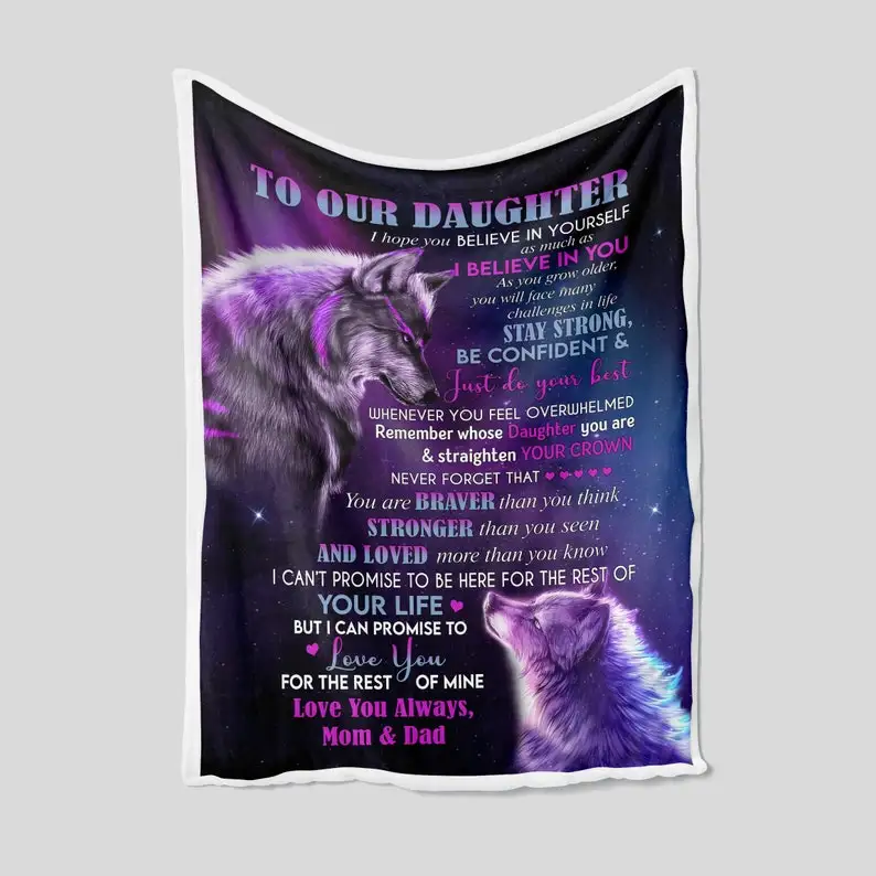 To My Daughter Blanket, Personalized Name Blanket, Wolf Blanket, Mom Blanket, Family Throw Blanket, Blankets For Girls,
To My Daughter Blanket, Personalized Name Blanket, Wolf Blanket, Mom Blanket, Family Throw Blanket, Blankets For Girls,