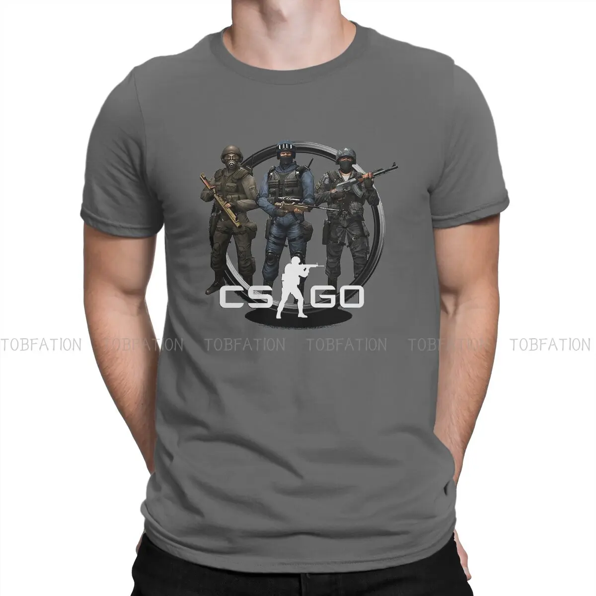 

Cs Go Essential футболка с круглым вырезом серия Counter Strike Shooter из чистого хлопка Базовая футболка мужская одежда новый дизайн пушистая горячая расп...