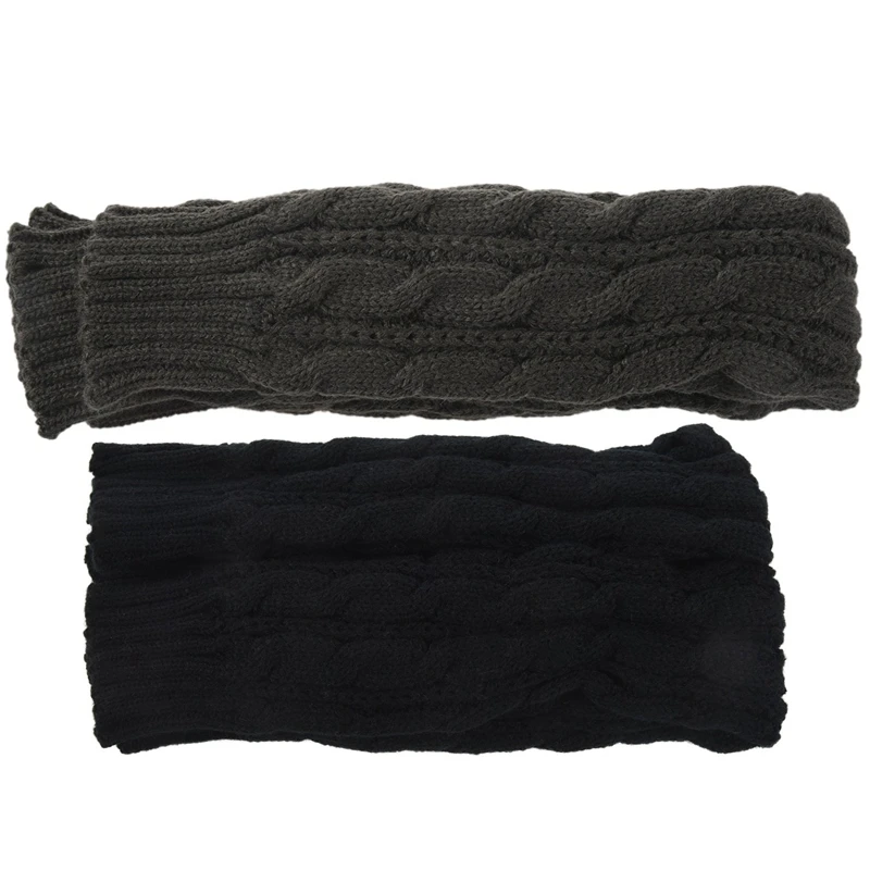 Hot Kf-2 Pair Fashion Winter Women Men Gloves Unisex Arm Warmer Long Fingerless Knit Mitten 50 Cm - Dark Gray & Black
Hot Kf-2 Pair Fashion Winter Women Men Gloves Unisex Arm Warmer Long Fingerless Knit Mitten 50 Cm - Dark Gray & Black