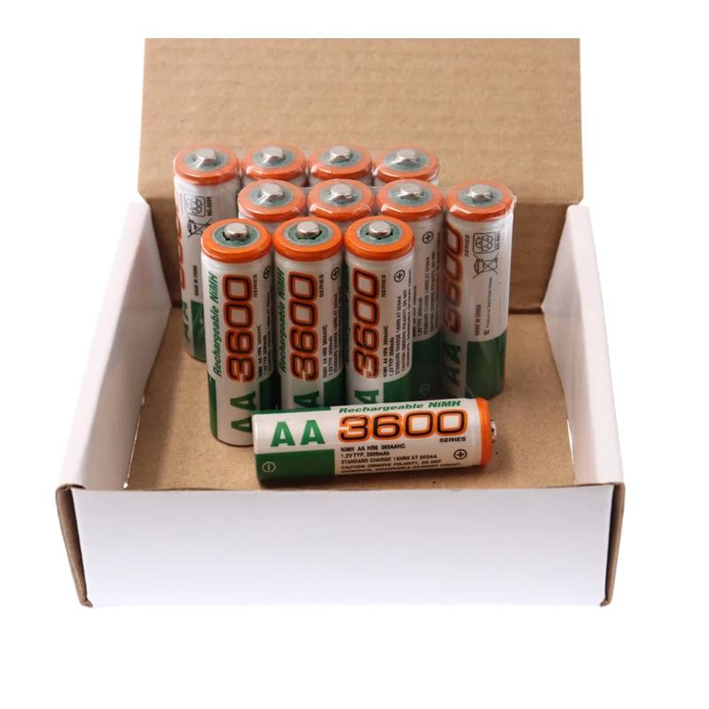 Pilas recargables de 00% V AA y 1,2 mAh NI MH, pilas precargadas Ni-MH, batería AA3600 para juguetes
Pilas recargables de 00% V AA y 1,2 mAh NI MH, pilas precargadas Ni-MH, batería AA3600 para juguetes