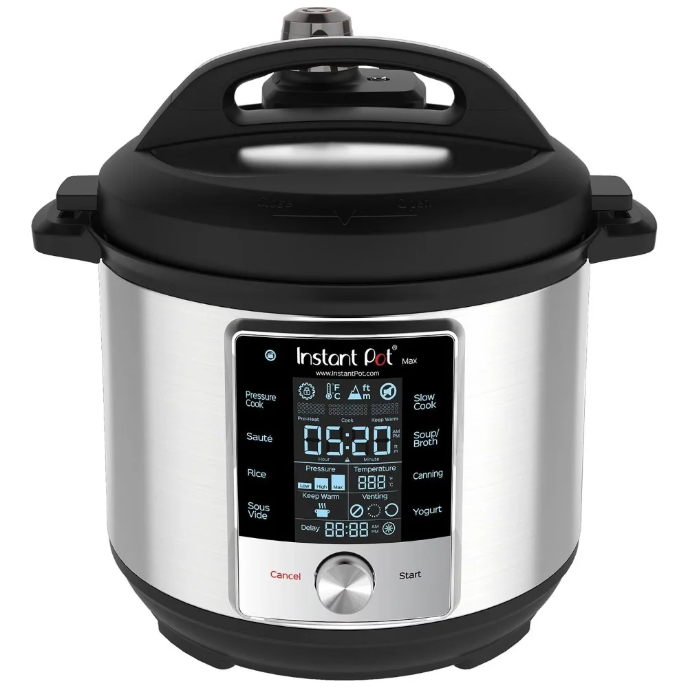 

6-Quart Max, 9-in-1 Multi-Use Programmable Electric Pressure Cooker, Slow Cooker, Rice Maker, Pressure Canner, Sauté/Searing Pan