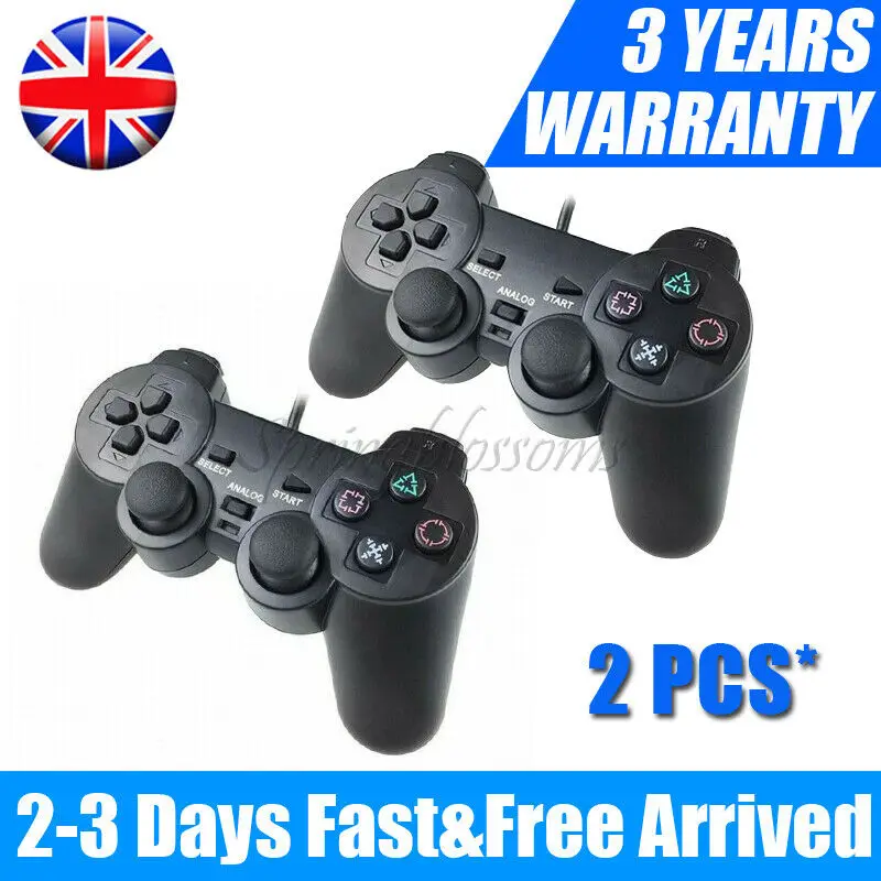 2Pcs For PlayStation 2 PS2 Black Wired Game Controller Gamepad Joypad UK STOCK*
2Pcs For PlayStation 2 PS2 Black Wired Game Controller Gamepad Joypad UK STOCK*