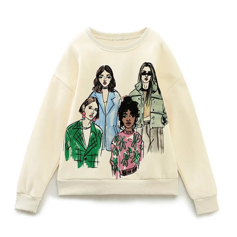 PB&ZA Women Hoodies Sweatshirt Girl Print Sports Sweatshirt O-Neck Pullovers 2022 Winter Preppy Style Casual Loose Top Jumper
PB&ZA Women Hoodies Sweatshirt Girl Print Sports Sweatshirt O-Neck Pullovers 2022 Winter Preppy Style Casual Loose Top Jumper