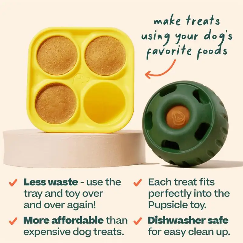 Dog Food Toys New Woof Pupsicle Refillable Easy Clean Natural Rubber Long Lasting Ball Simple Durable Silicone Mold Pet Products
Dog Food Toys New Woof Pupsicle Refillable Easy Clean Natural Rubber Long Lasting Ball Simple Durable Silicone Mold Pet Products
