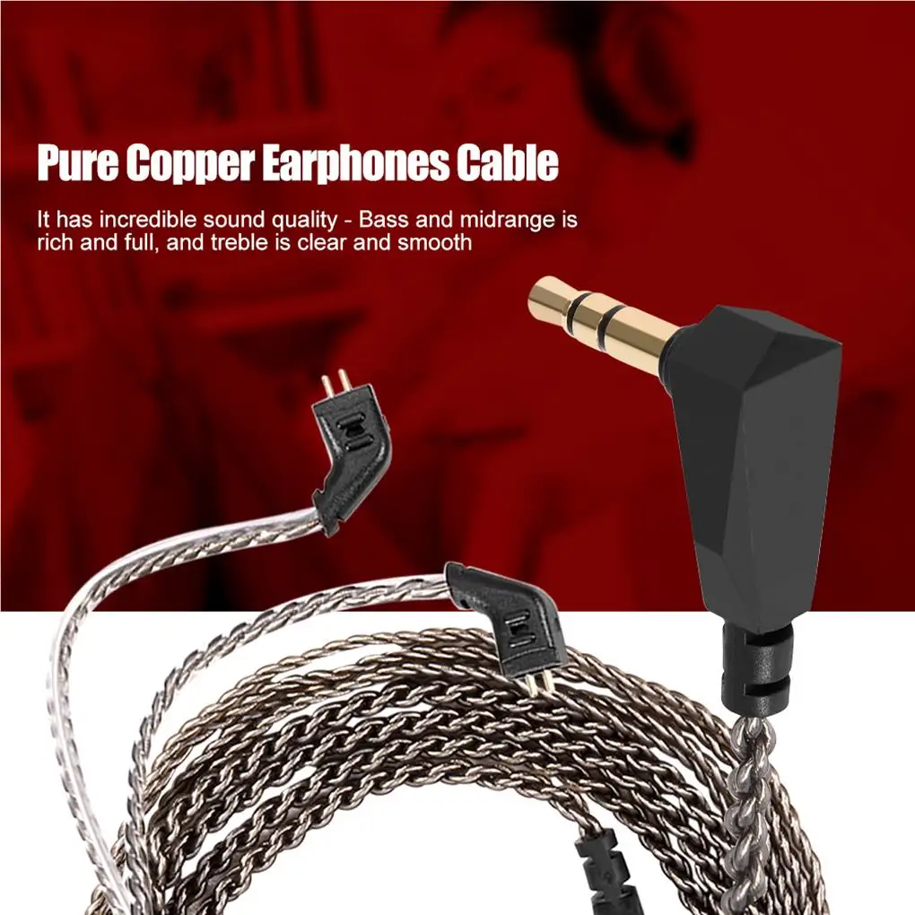 

Audio Cord Earphone Cable Connecting Wire Workmanship Compact Size Foldable Design Upgraded Fittings Headphone Connector