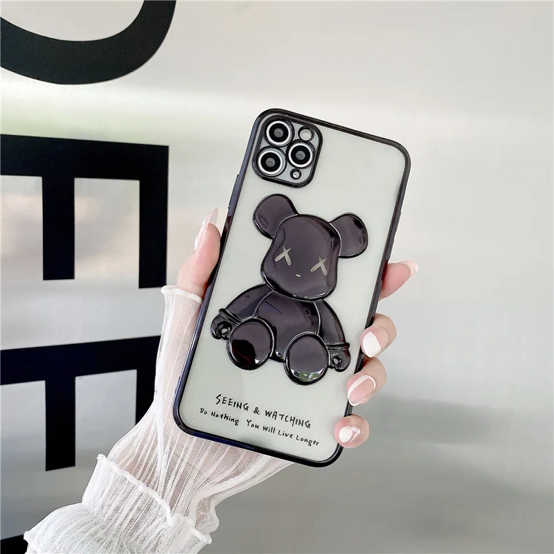 Electroplated doll violence bear Phone Case For iphone 11 12 13 14 Pro Max XS X XR 7 8 Plus Shockproof Silicone Kickstand Cover
Electroplated doll violence bear Phone Case For iphone 11 12 13 14 Pro Max XS X XR 7 8 Plus Shockproof Silicone Kickstand Cover