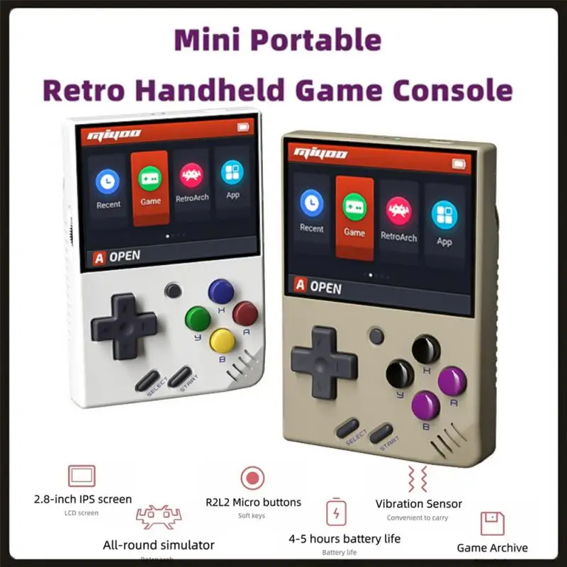 Мини Портативная ностальгическая игровая консоль Miyoo с открытым исходным кодом 
Мини Портативная ностальгическая игровая консоль Miyoo с открытым исходным кодом