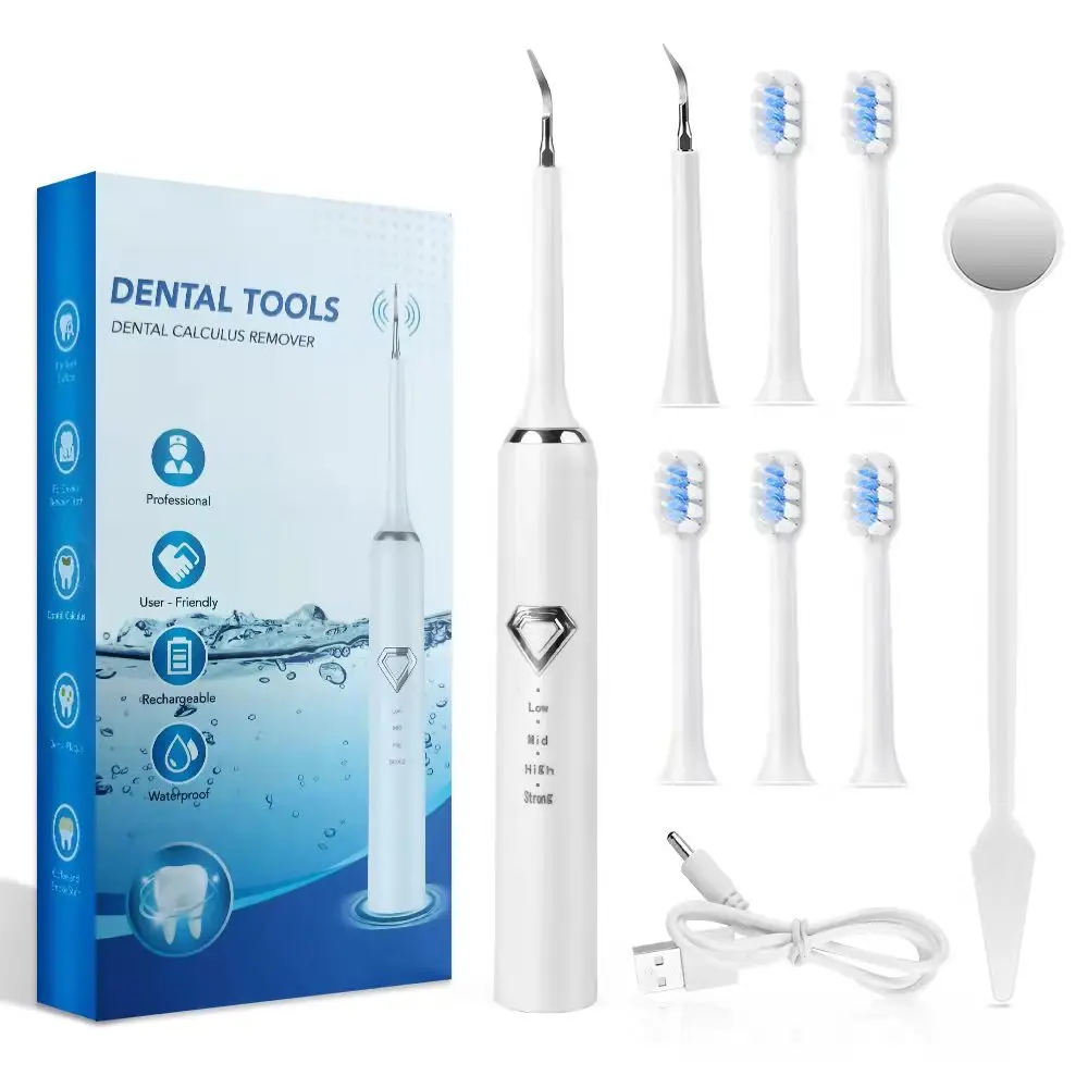 

Зубная щетка электрическая для мужчин и женщин, бытовая Водонепроницаемая IPX7 с зарядкой от USB для отбеливания зубов, уход за полостью рта